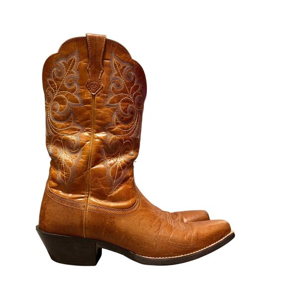 Ariat Round Up Women’s 10B Square Toe Western Cowboy Boots - Picture 1 of 13